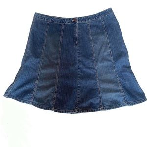 womans plus size denim skirt